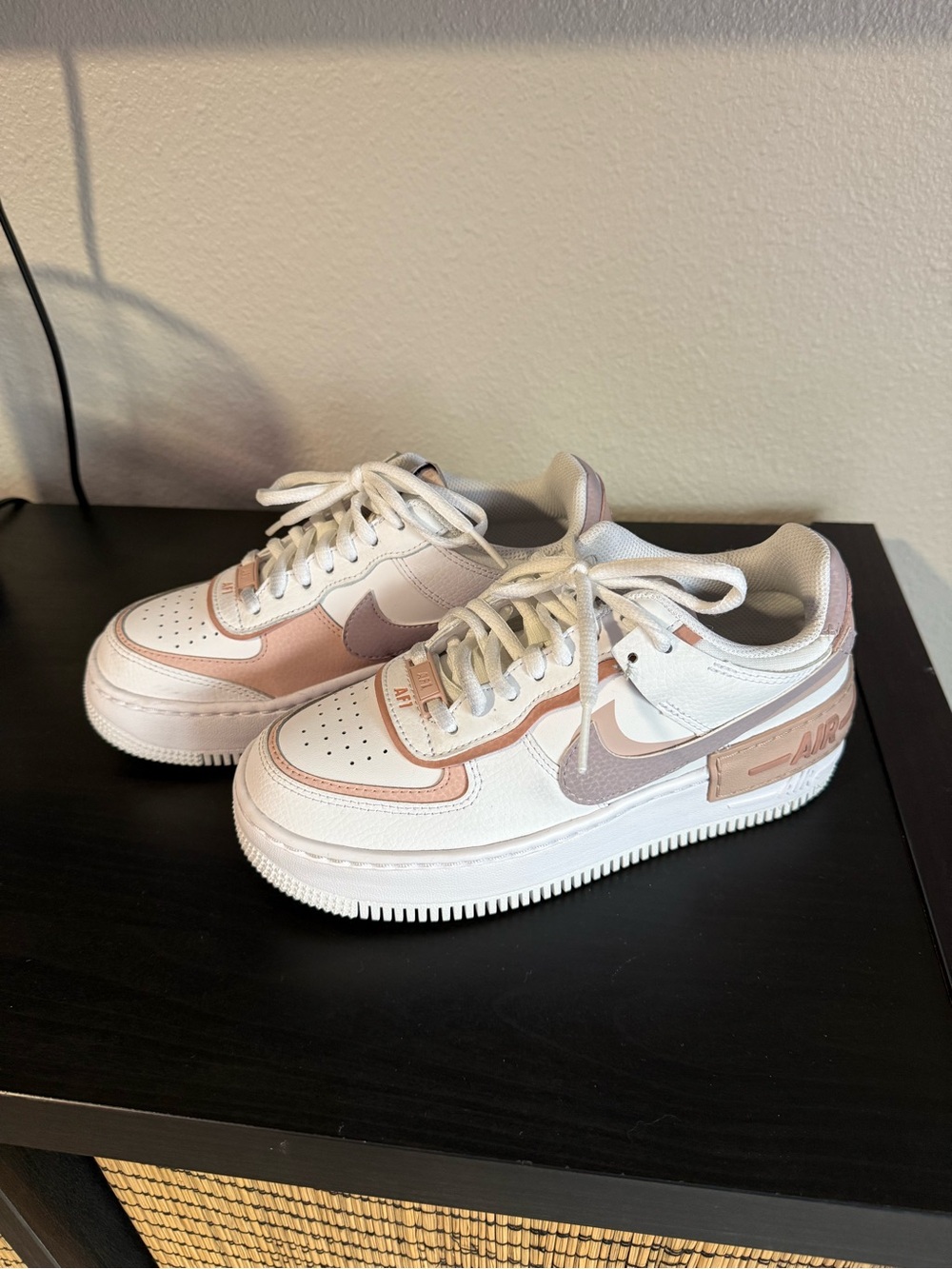 Nike AF1 SHADO MNS White/Amethyst Ash-Pink Oxford